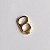 Pingente lacre folheado a ouro 18k - Imagem 1