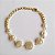 Pulseira com pérolas barrocas folheada a ouro18k - Imagem 1