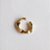 Piercing fake com efeito amassado folheado a ouro18k - Imagem 1