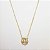 Colar signo libra folheado a ouro 18k - Imagem 1