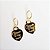Brinco coração Forever in my heart folheado a ouro 18k - Imagem 1