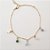 Pulseira com cristais coloridos folheado a ouro 18k - Imagem 1