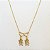 Colar 2 filhos folheado a ouro 18k - Imagem 1