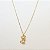 Colar cachorro folheado a ouro 18k - Imagem 1