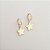 Brinco estrela folheado a ouro 18k - Imagem 1