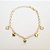 Pulseira olho grego com corações folheado a ouro 18k - Imagem 1