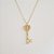 Colar chave folheado a ouro 18k - Imagem 1