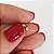 Piercing com zircônia flat rosca interna aço - Imagem 2