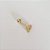 Piercing coração cravejado folheado a ouro 18k - Imagem 2