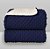 Cobertor Plush com Sherpa Dots Azul Navy - Imagem 1