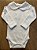Body Branco com Gola Color Rosa - Totalbaby - Imagem 1