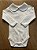 Body Branco com Gola Color Lilás - Totalbaby - Imagem 1