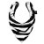 Babador Bandana Listrado Branco e Preto - Gumii - Imagem 1