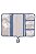 Porta Carteira de Vacinação Carrinhos Azul - Masterbag - Imagem 2