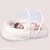 Ninho Comfort Baby com Mosquiteiro 79cm x 50cm Chevron Azul - Imagem 2