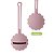 Porta Chupeta Em Silicone - Bolinha Rosa - Imagem 1