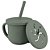 Copo Silicone Canudo/ Snack Verde - Infanti - Imagem 1