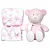 Kit Ursinho com Mantinha Soninho Rosa - Buba - Imagem 1