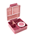 Bento Box 3 Divisórias Com Pote Térmico Rosa - Bup Baby - Imagem 2