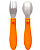 Kit Talheres Buba Zoo Laranja - Imagem 1