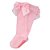 Meia 3/4 com Laço 16/20 Feminino Rosa - Pimpolho - Imagem 1