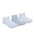 Kit Meia Lisa 3 Pares Cano Baixo Branco e Cinza 00 a 15 - Pimpolho - Imagem 1