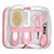 Kit Higiene para Bebê 5 Peças de Cerdas Naturais - Rosa - Imagem 1
