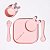 Kit de Alimentação Infantil Silicone 4 Peças Rosa Petit Piá - Imagem 1