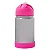 Garrafa Flip Térmica Infantil Rosa com Alça de Silicone - Bup Baby - Imagem 1