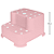 Degrau Duplo Antiderrapante Rosa - Buba - Imagem 4