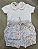 Conjunto de Body Pima Rosa Bebê e Shorts Floral - Imagem 1