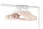 Cabides Antiderrapantes de Veludo Rose 3 Sprouts (15 Unidades) - Imagem 1