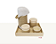 Kit de Higiene Bege Alinhavado - Imagem 1