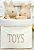 Cesto de Brinquedos Toys Marfim / Listradinho - Imagem 3