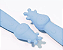 Kit Talheres Infantil Inox e Silicone 2 Peças Azul Petit Piá - Imagem 2