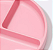 Prato Infantil Silicone com Divisórias e Ventosa Rosa Petit Piá - Imagem 2