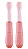 Kit 2 Colheres Dobráveis Rosa - Imagem 2