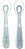 Kit 2 Colheres em Silicone Fase 1 Azul - Buba - Imagem 3