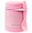 Pote Térmico Com Talher 300Ml Rosa Büp One - Imagem 1