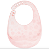 Babador de Silicone Translucido com Case - Rosa - Imagem 1