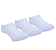 Kit Meia lisa 3 Pares Invisivel Branca - Imagem 1