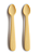 Kit com Duas Colheres de Silicone Amarelo Mushie - Imagem 1
