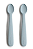 Kit com Duas Colheres para Introdução Alimentar de Silicone Azul Mushie - Imagem 1