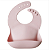 Babador Cata Migalhas em Silicone Rosa - Mushie - Imagem 1