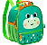 Mochila Lancheira Térmica Buba Zoo Dino - Imagem 1