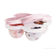 Porta papinha de silicone com tampa para congelar 240ml Rosa - Pimpolho - Imagem 2