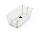 Stokke® Flexi Bath® Banheira Flexível Transparente Beige Plug Térmico Stokke - Imagem 1