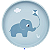 Pratinho Em Silicone Com Ventosa Cloudy Buba - AZUL CLARO - Imagem 2