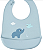Babador em Silicone com Cata-Migalhas Cloudy Azul- Buba - Imagem 2