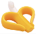 Massageador De Gengiva Ludico Banana Pimpolho Cor Amarelo - Imagem 1